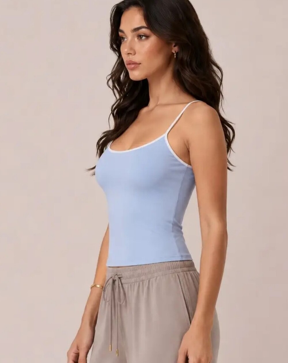 Heart & Hips Powder Blue Spaghetti Strap Cami